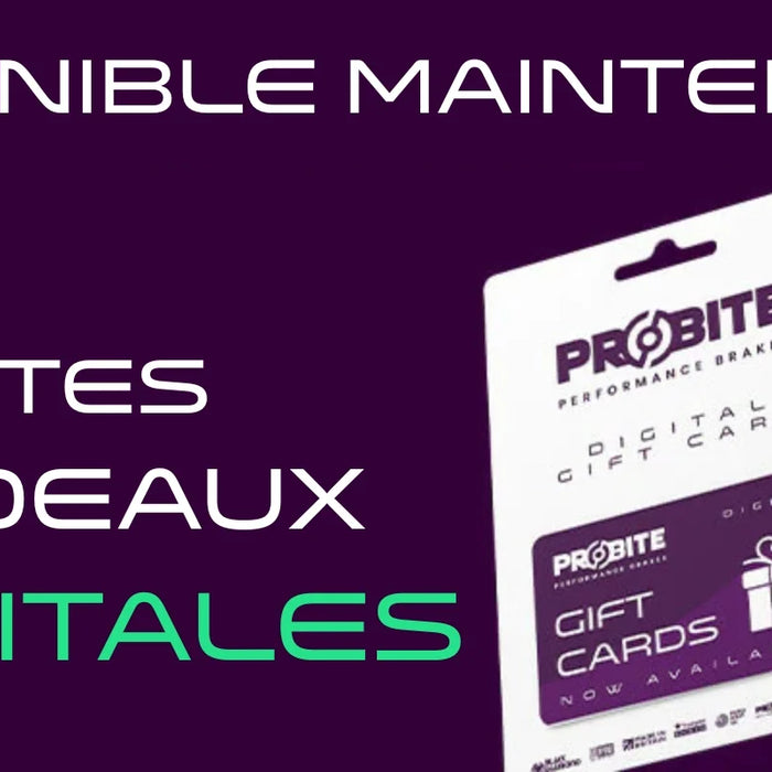 Cartes cadeaux désormais disponibles